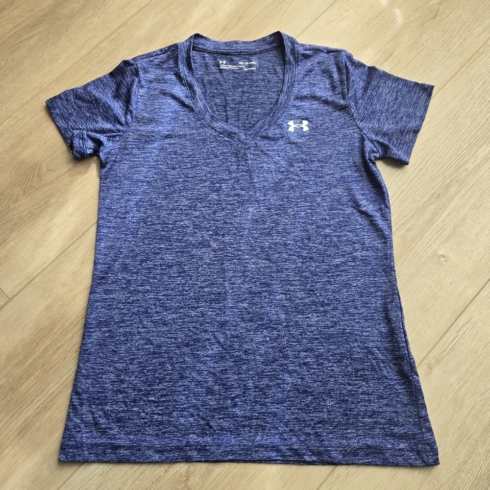 Under Armour Women's XS Lobelia Blurple Short Sleeve Athletic Tee EUC